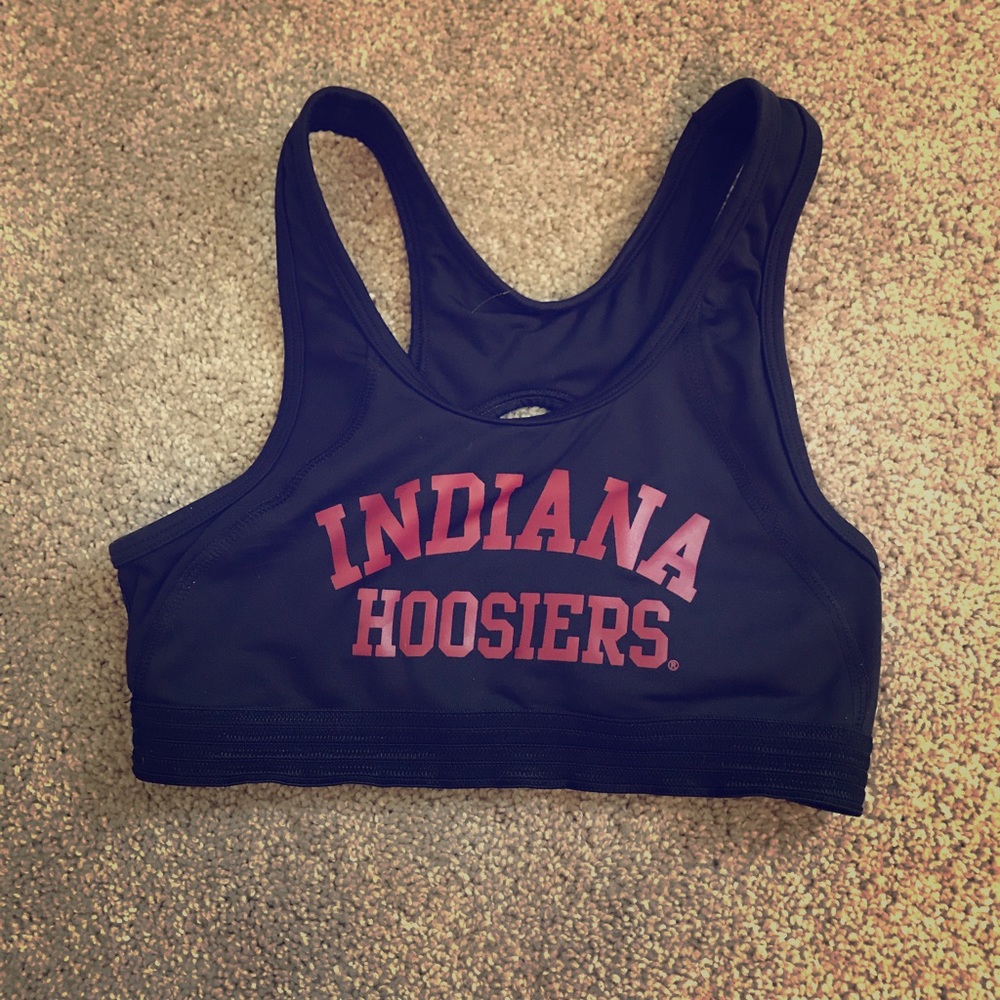 IU sports bra Victoria’s Secret pink